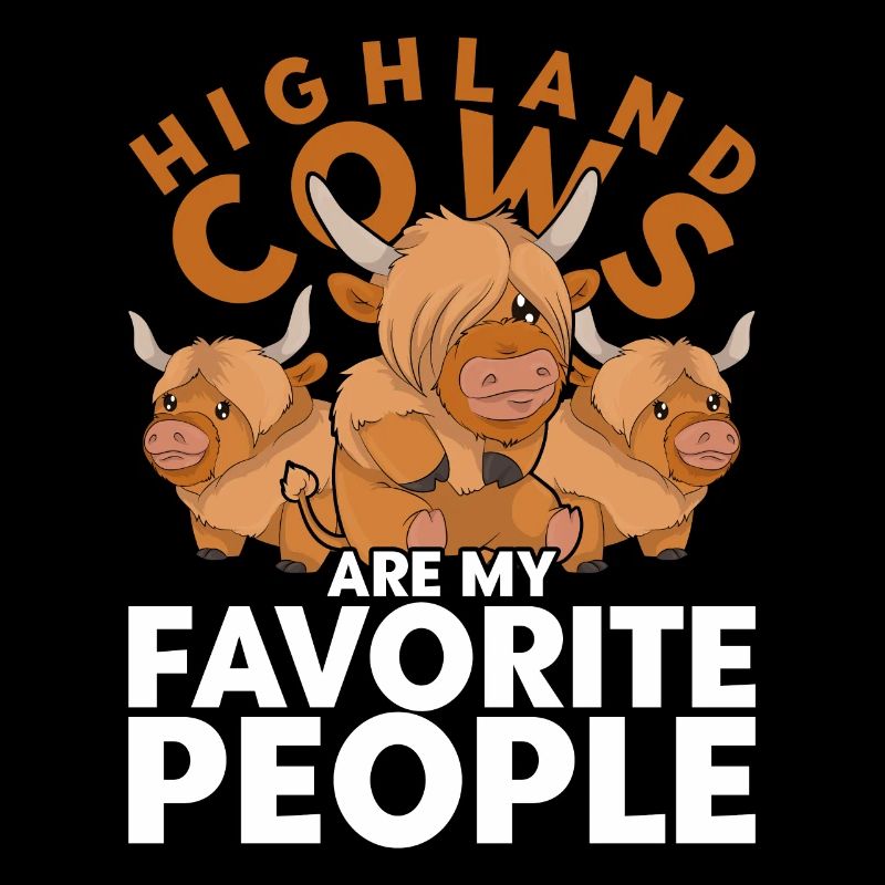 Funny gift idea Scottish Highland beef