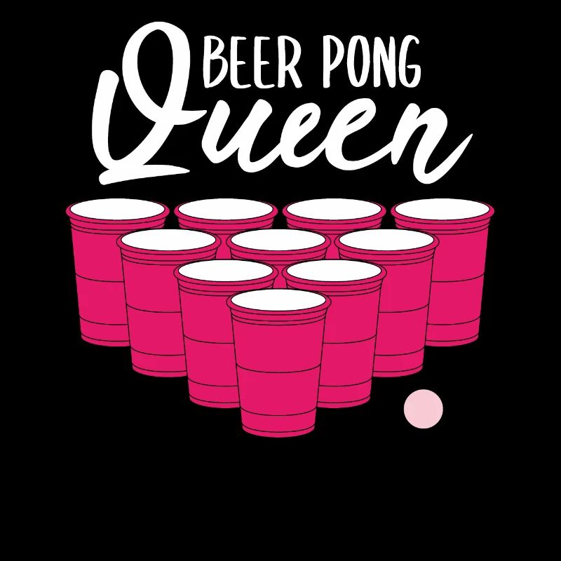 Beer Pong Queen Bier Pong Lustiges Geschenk