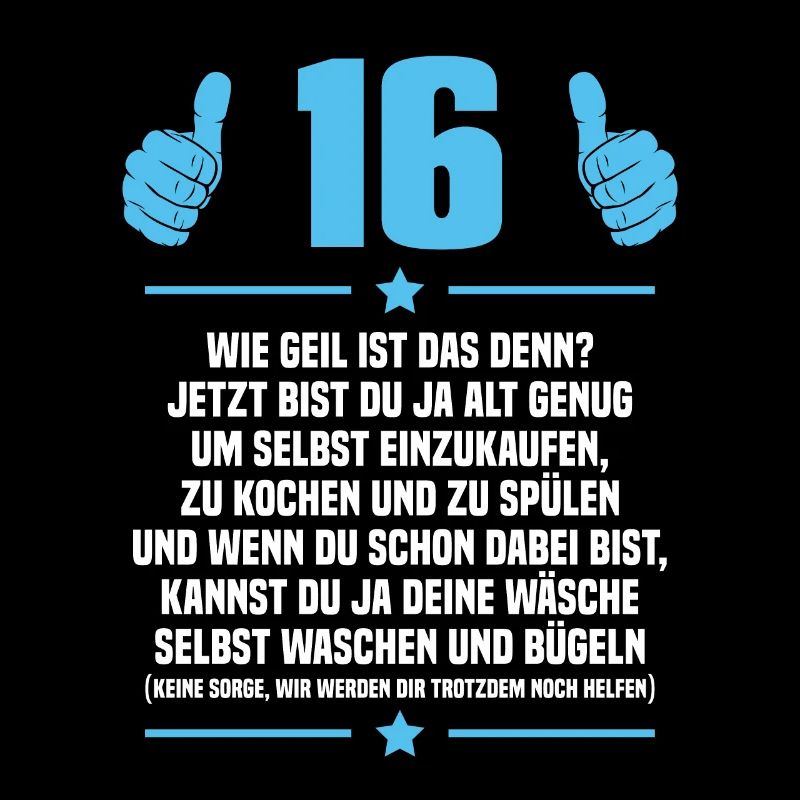 16er Eltern Sohn 16. Geburtstag Geschenkidee