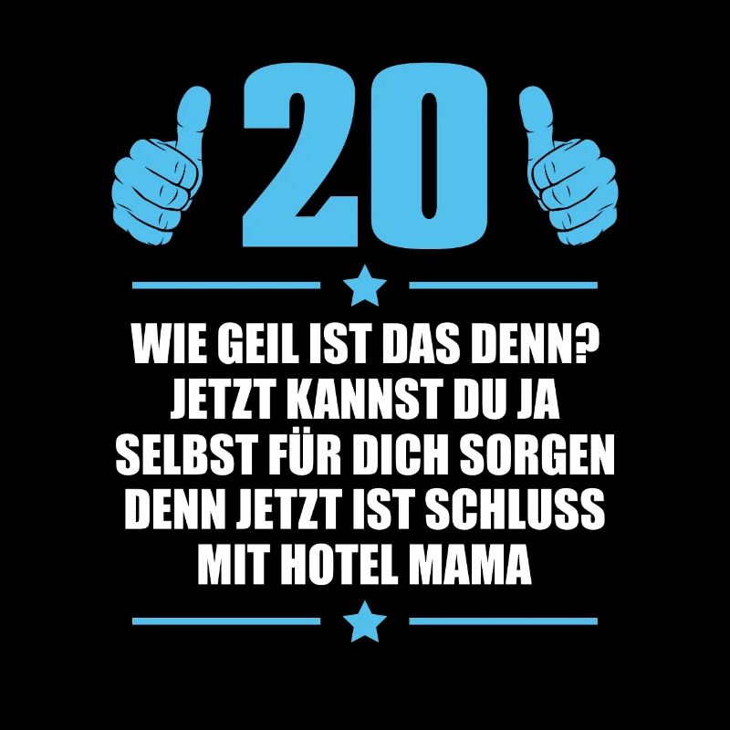 20er Eltern Sohn Idee 20. Geburtstag Geschenk