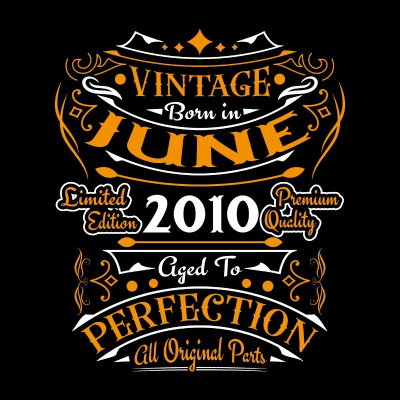 Juni 2010 Vintage Geburtstag Retro Geschenk
