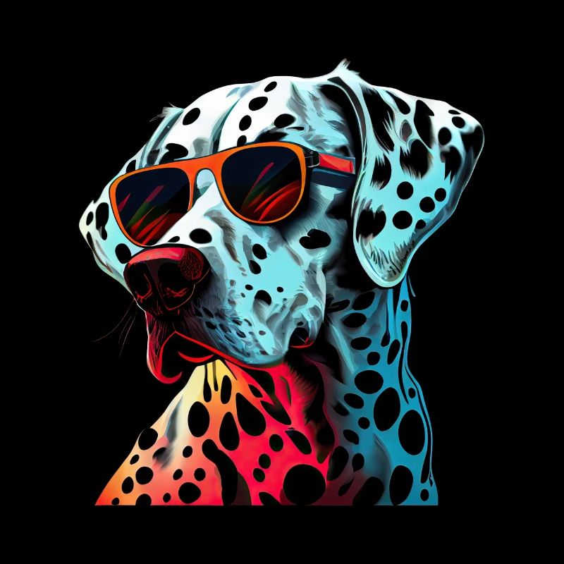Cool Dalmatian Wearing Sunglasses
