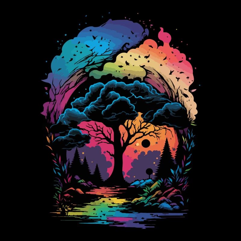 Magical Forest Colorful