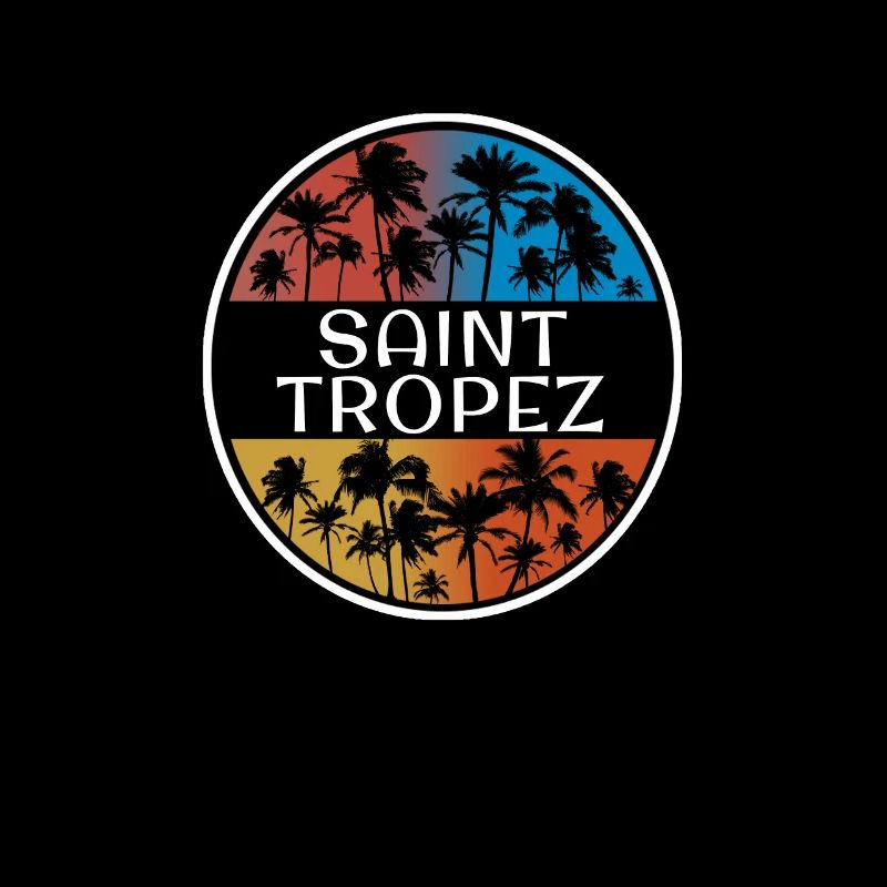 Saint Tropez Vacances Élégantes Souvenir Palmier