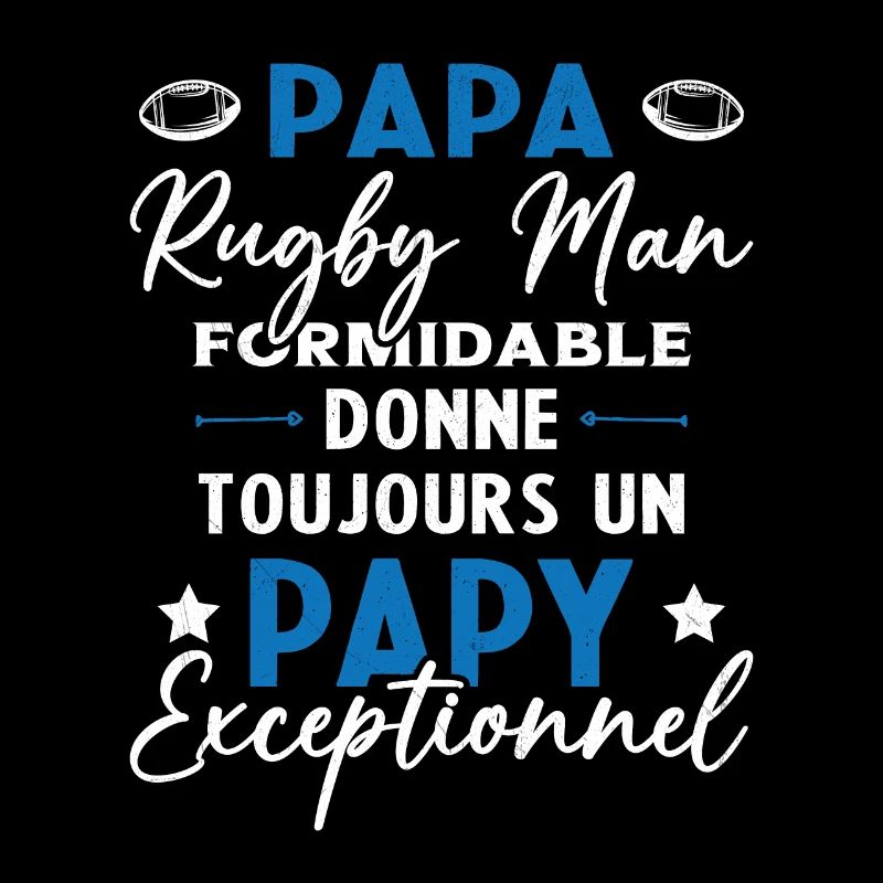 Papa Rugbyman Formidable Papy Exceptionnel Cadeau
