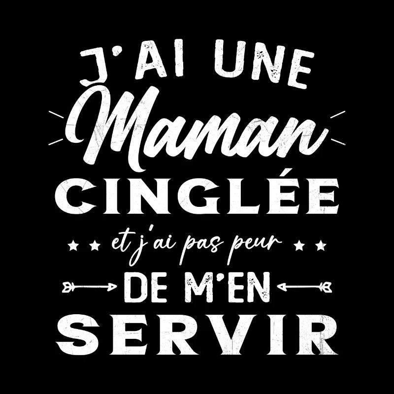 J'ai Une Maman Cinglée Humour Cadeau Pour Mère