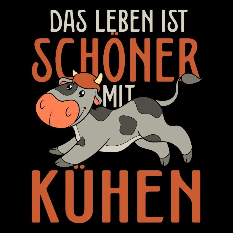 Bauernhof Tier Farmer Bauer Geschenk Lustiges Kuh