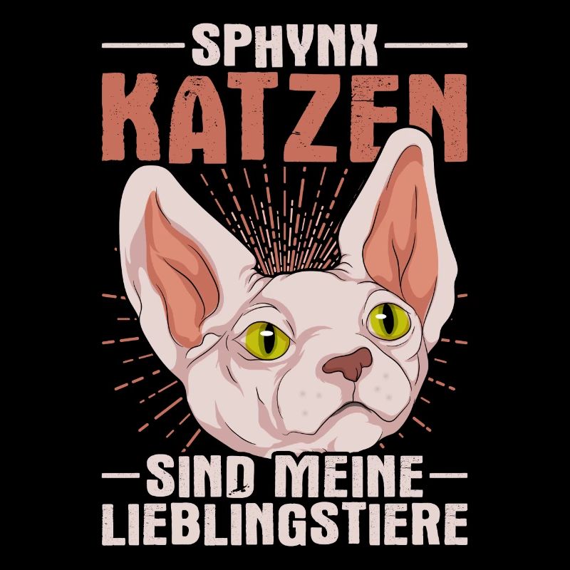 Lieblingstier Hauskatze Geschenk Sphynx Katze