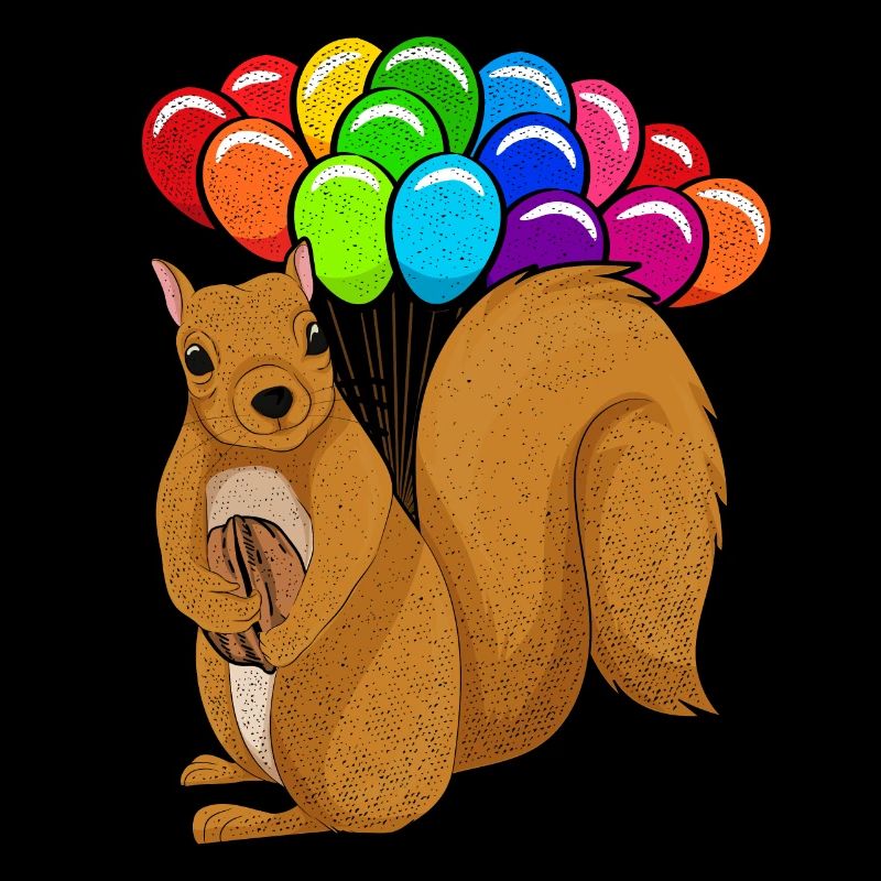 Wald Tier Nagetier Geschenk Ballon Eichhörnchen