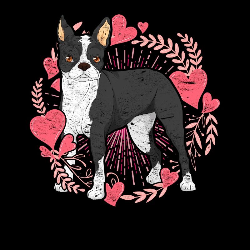 Hunde Liebe Bostie Geschenk Boston Terrier