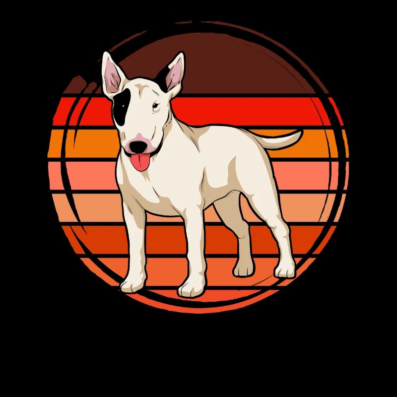 Dog Lover Dogs Gift Retro Bull Terrier