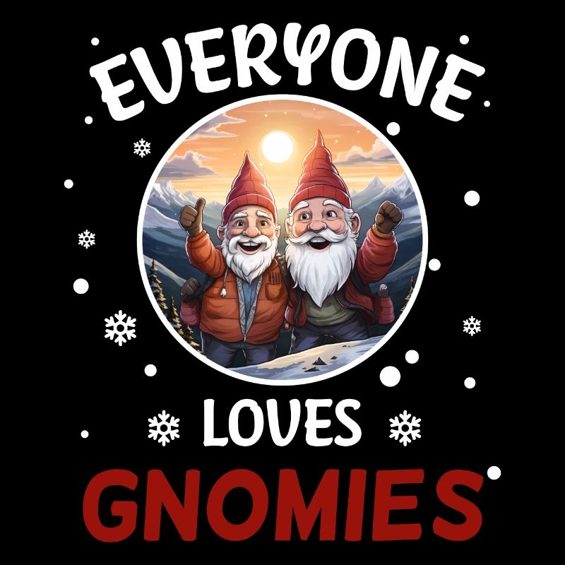 Jeder liebt Gnome Zwerge Weihnachtsmann