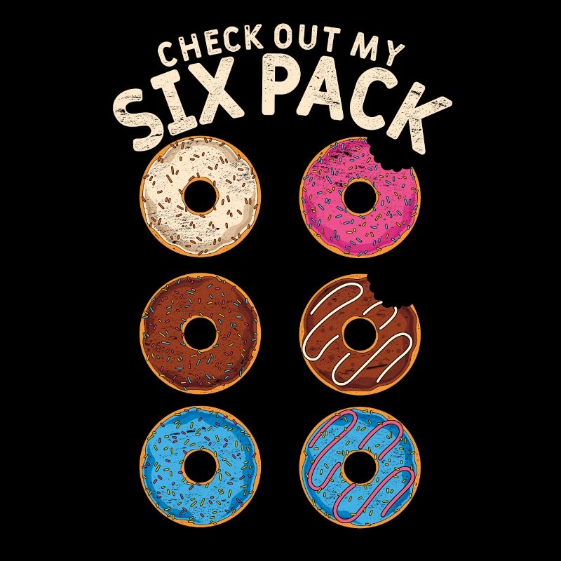 Regardez mon pack de six beignets cadeaux amusants