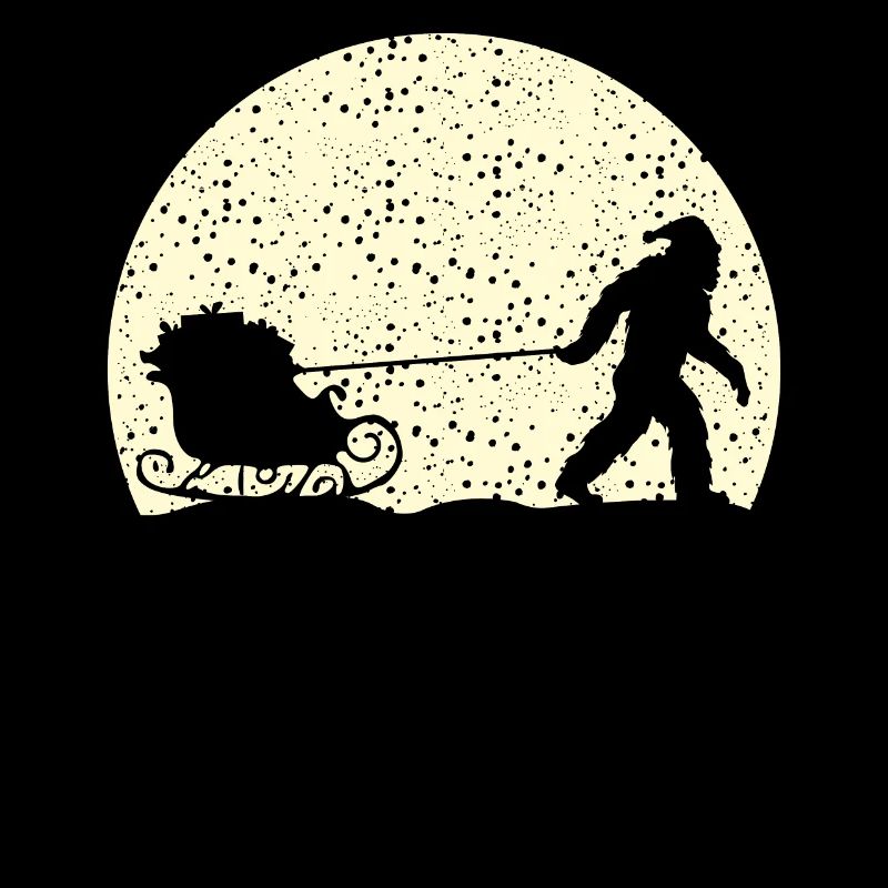 Grumpy Moonlight Christmas Sleigh Holidays