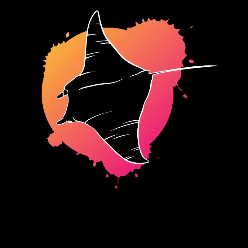 Bunter Rochen Aqua Kunstwerk Geschenk