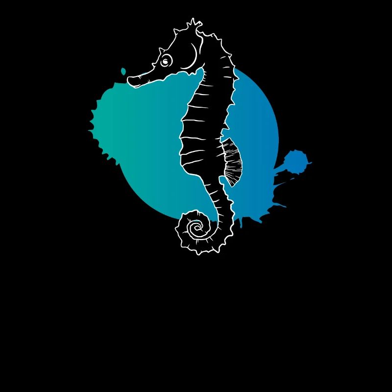 Silhouette Seepferdchen Ozean