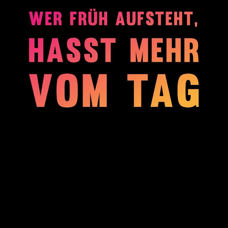 Ironischer Morgenmuffel-Spruch Geschenk