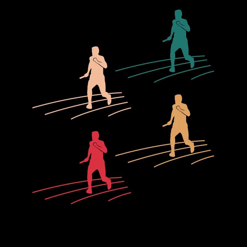 de course de relais coloré