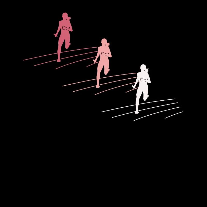 Bunte Staffelläufer Team Dynamik Geschenk