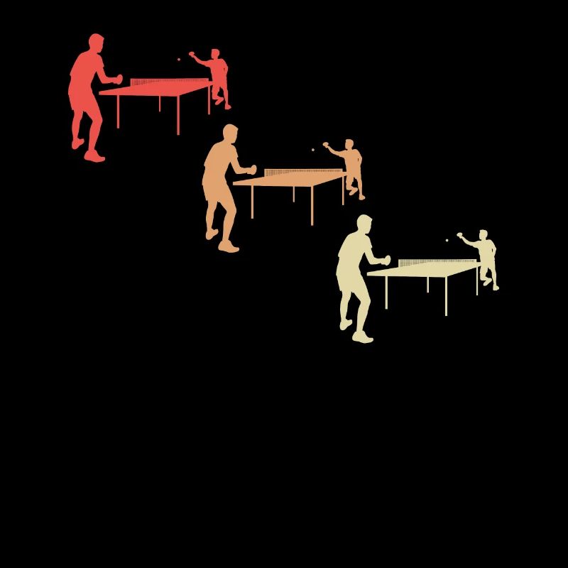 Conception colorée de match de tennis de table