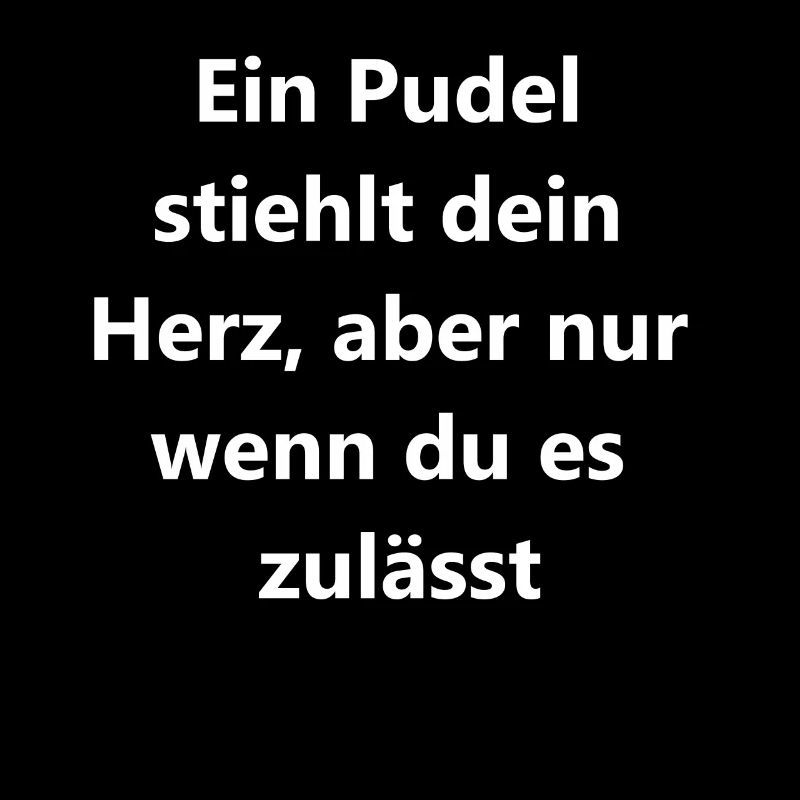 Süßes Pudel-Herz-Geschenk