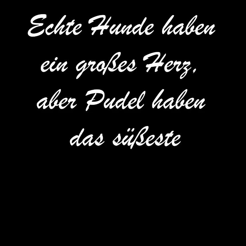 Lustiges Pudel-Herz-Geschenk