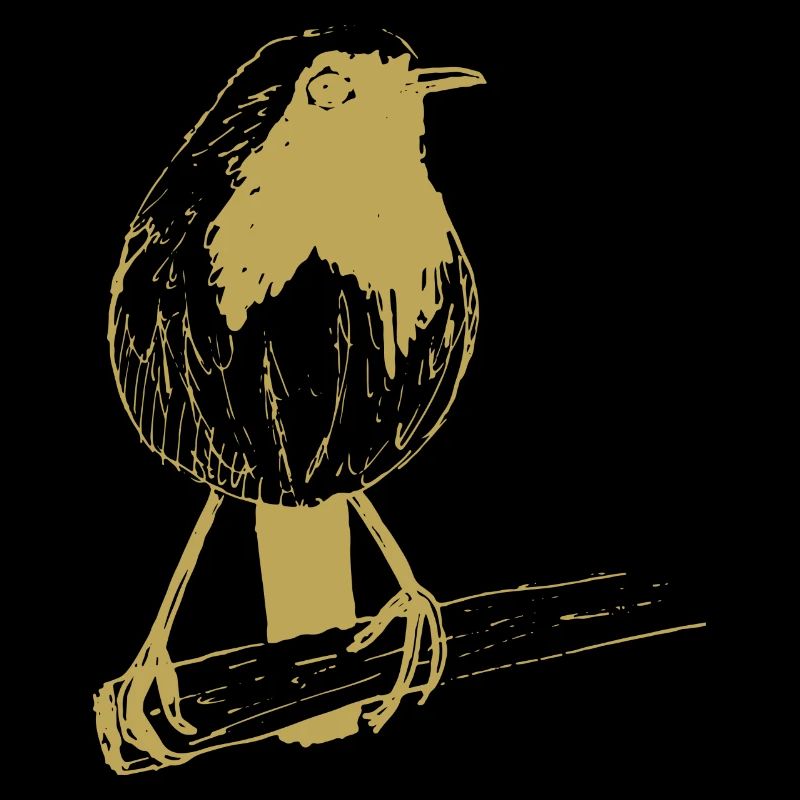 Illustrated designs with robins