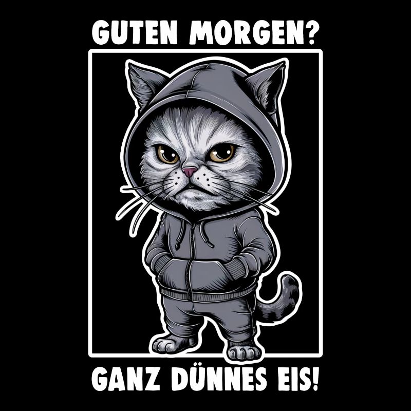 Chat agacé Drôle de chat Design Dire