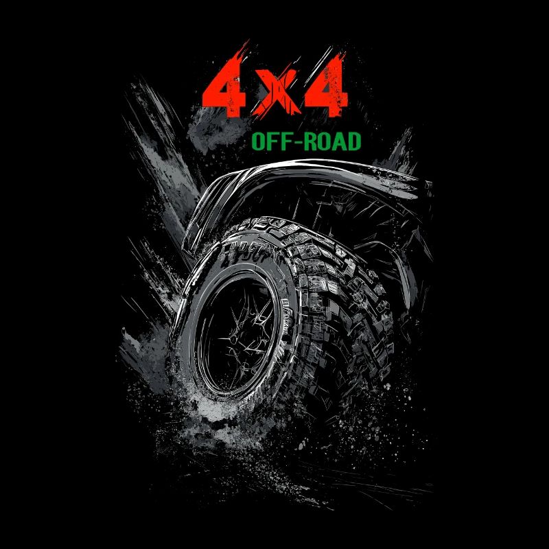 4x4 Offroad Off Road Tire Trial Logo