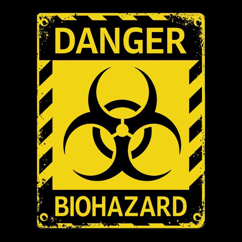 Danger Biohazard Grunge Zombies Apocalypse