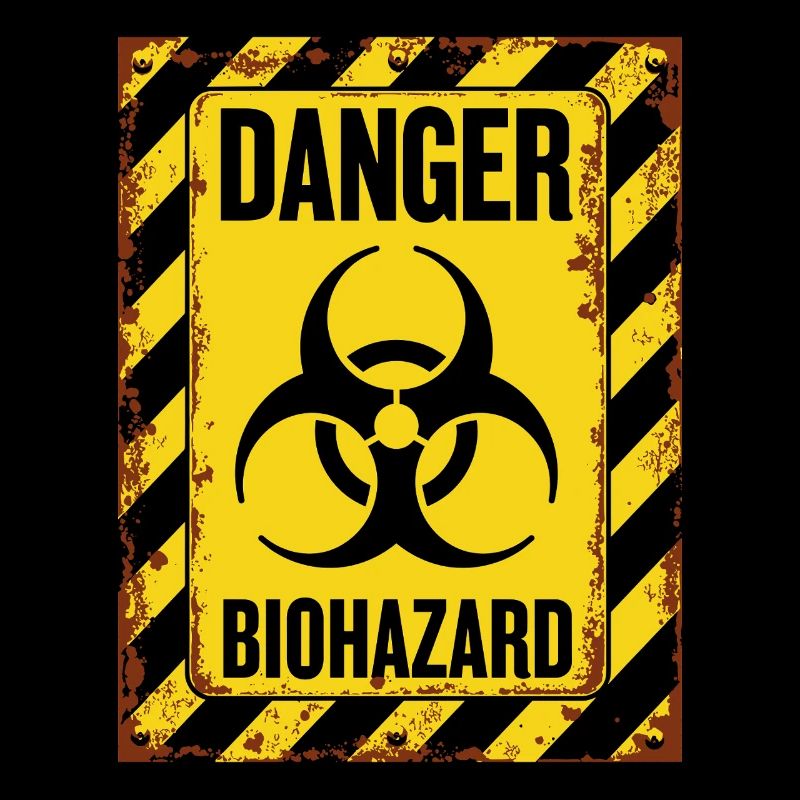 Danger Biohazard Grunge Zombies Apocalypse