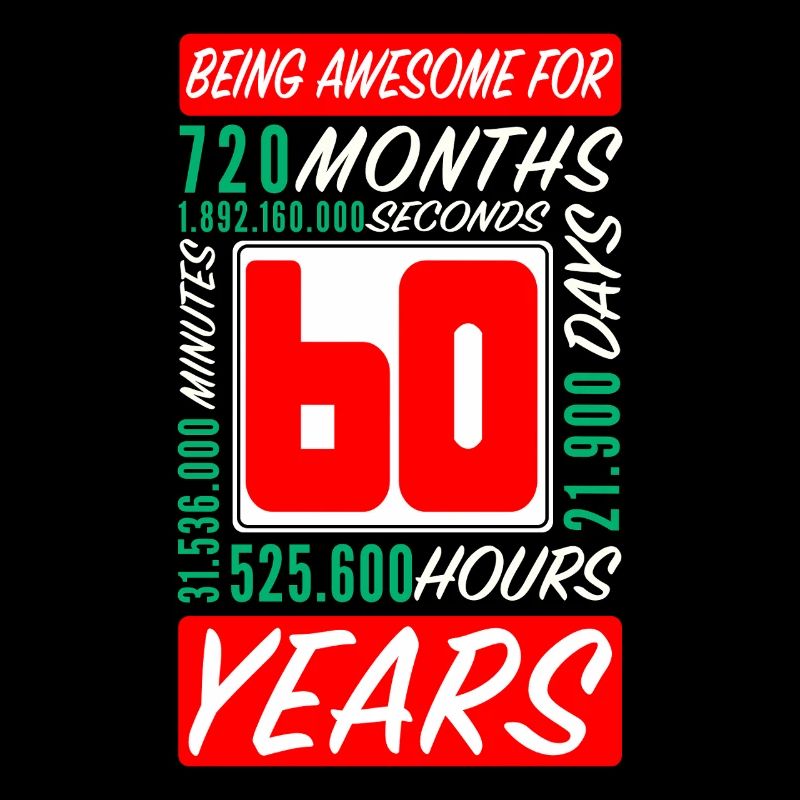 Famille 60 Ans Anniversaire Mois Heures