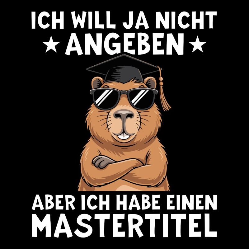 Masterprüfung bestanden Capybara Master Abschluss