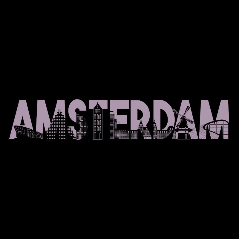 Amsterdam Skyline Silhouette – Urban