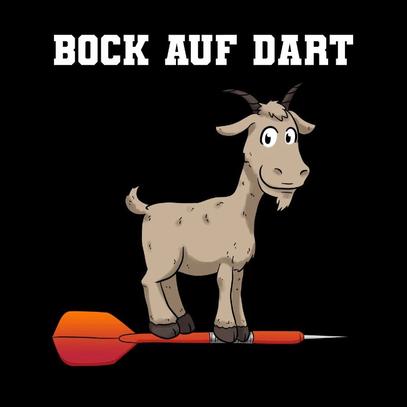 Bock auf Dart Dartpfeil Dartscheibe Dartspieler