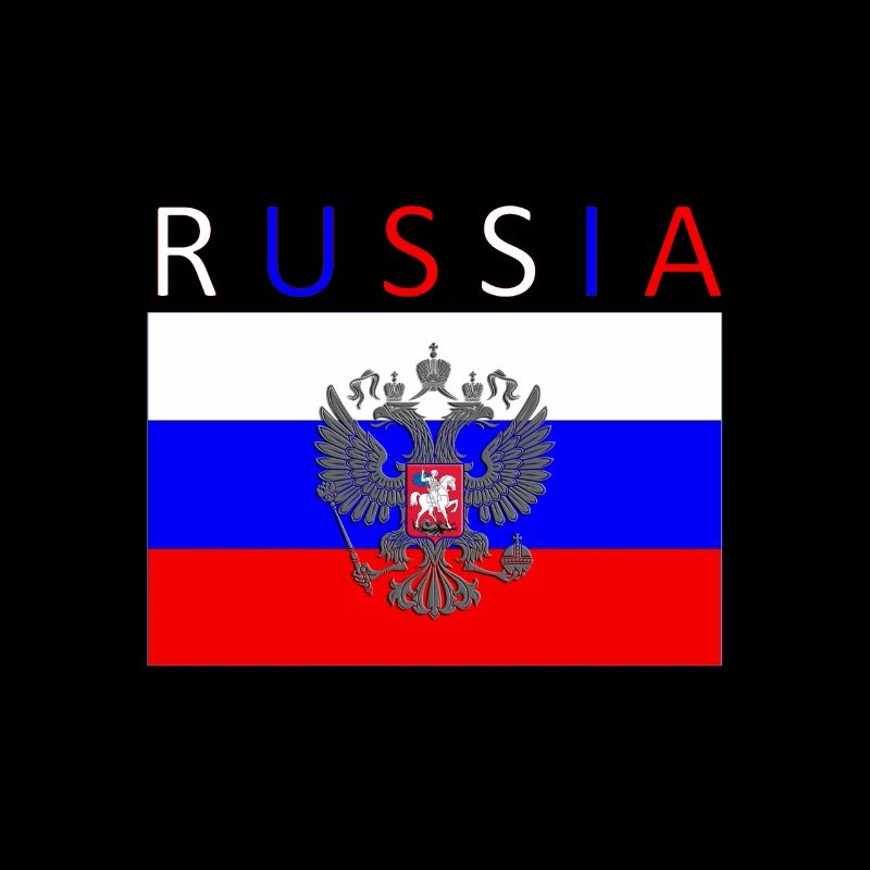 Drapeau de la Russie - art design