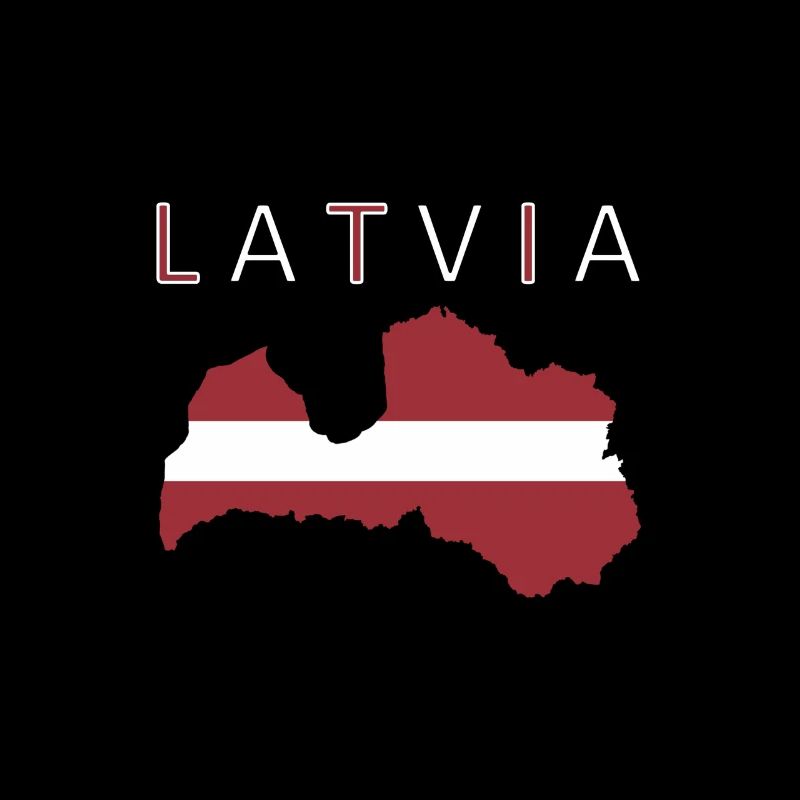 Latvia Riga Baltic Flag Map