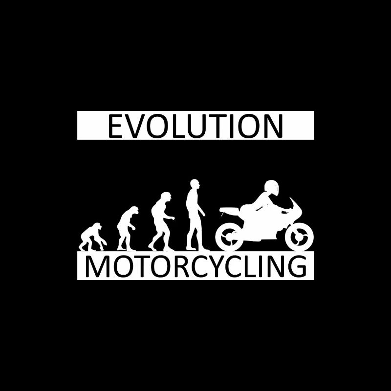 Evolution Motorcycling Motorradfahrerin Bikerin