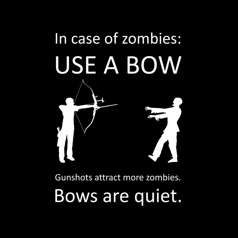 Use a bow to kill Zombies Bogen Zombie Lustig