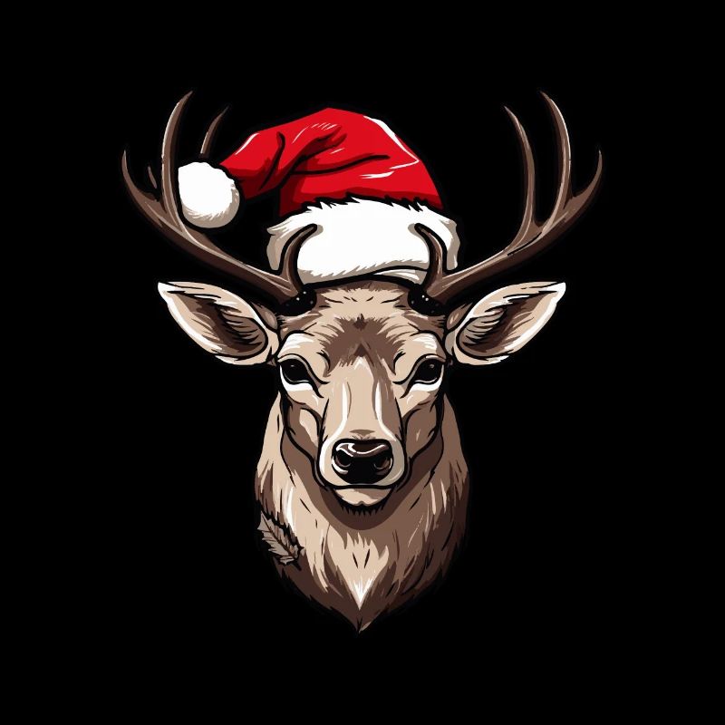 Deer Head Christmas Xmas