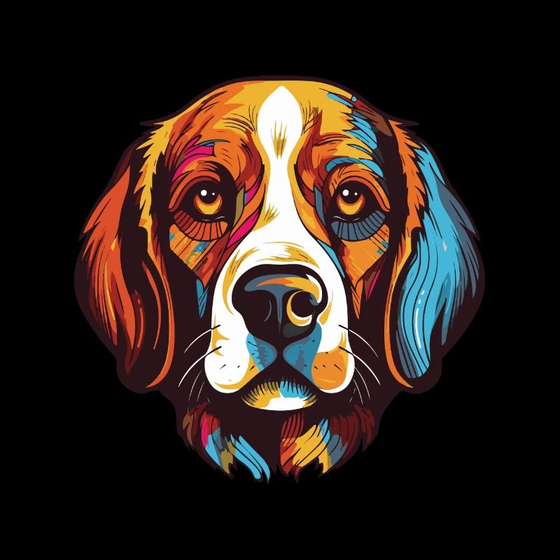 Portrait de chien beagle