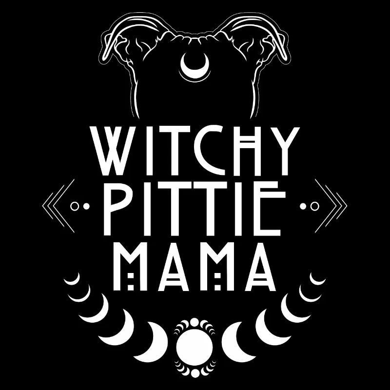 Witchy Pittie Mama Pitbull Dogs Witch Witches