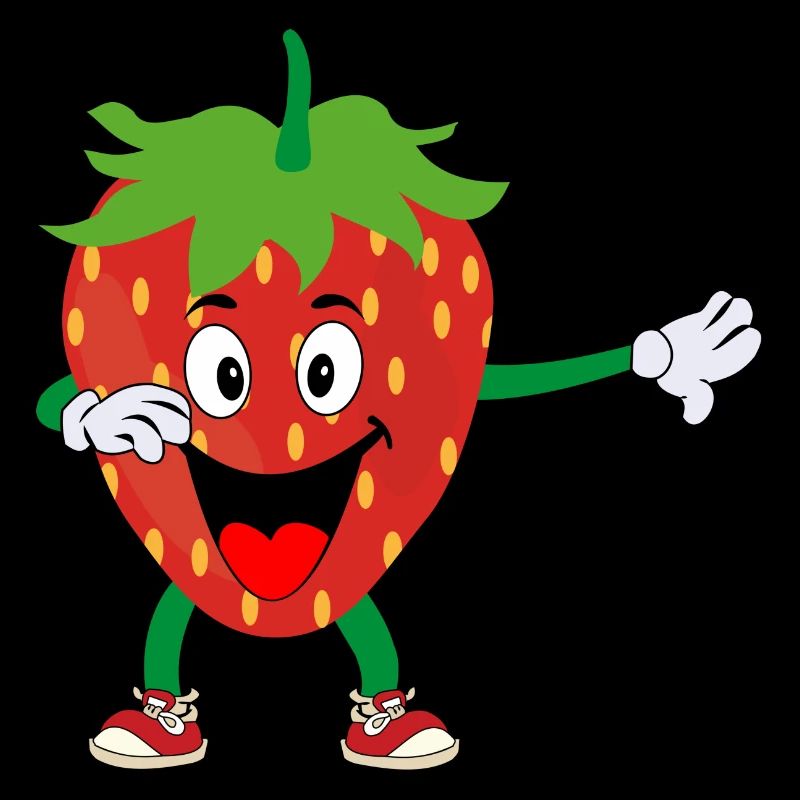 Fraise Dabbing Danse Fruits