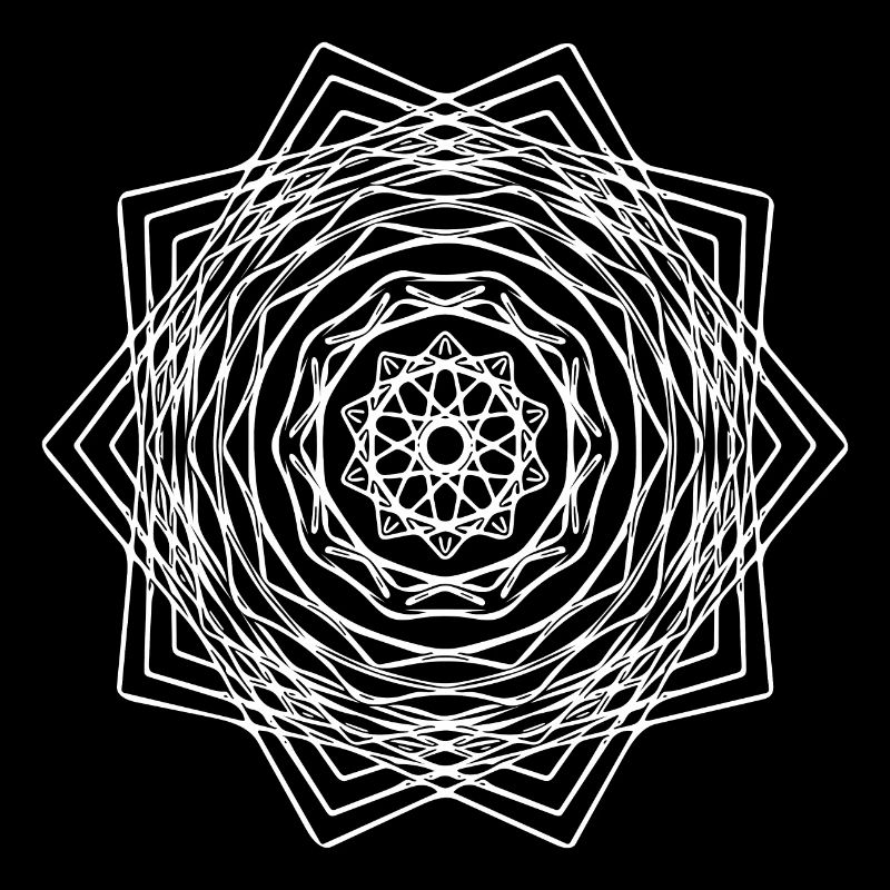 Geometric Square Square Mandala Shape