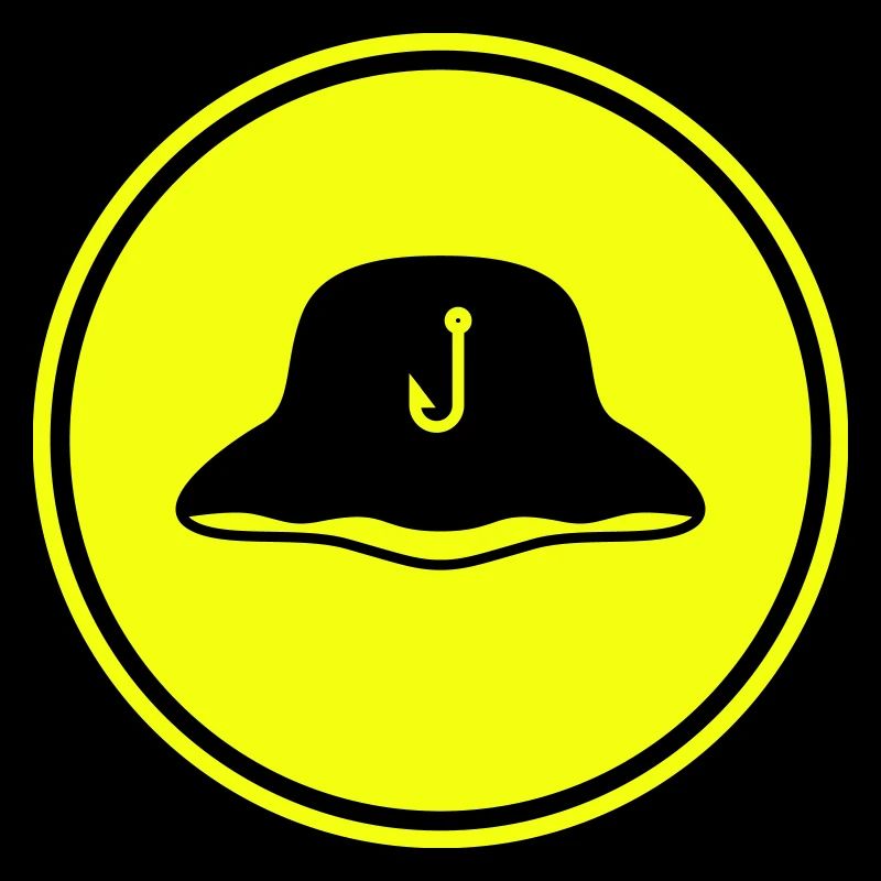 Icône chapeau de pêche Silhouette