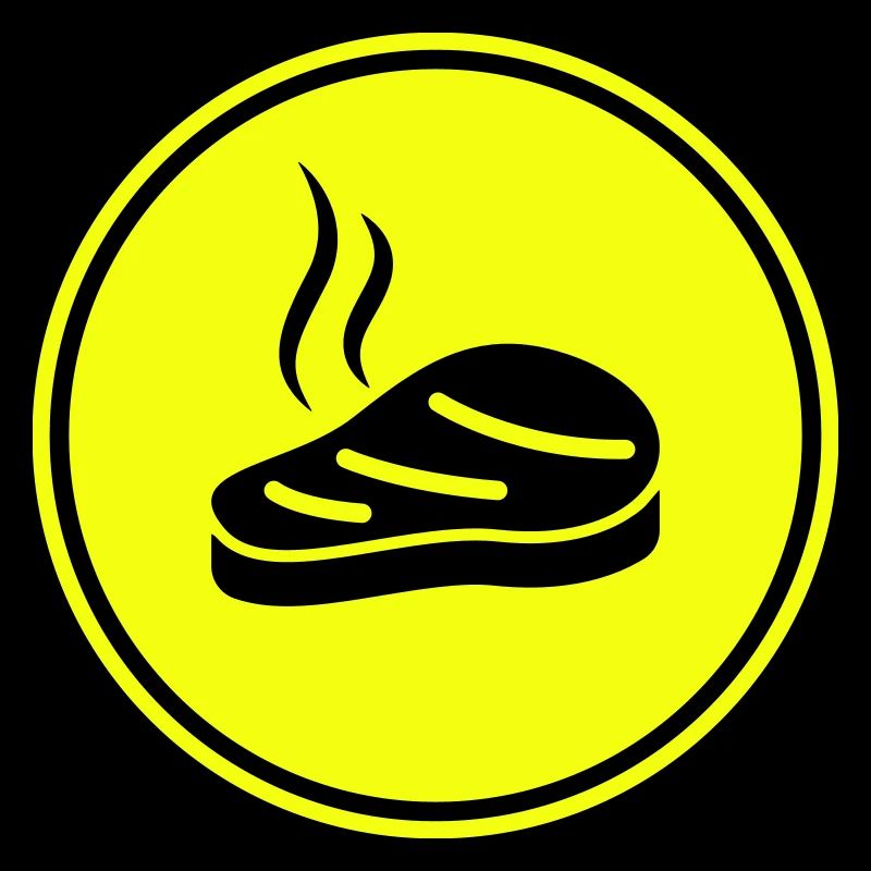 Icône de steak Silhouette