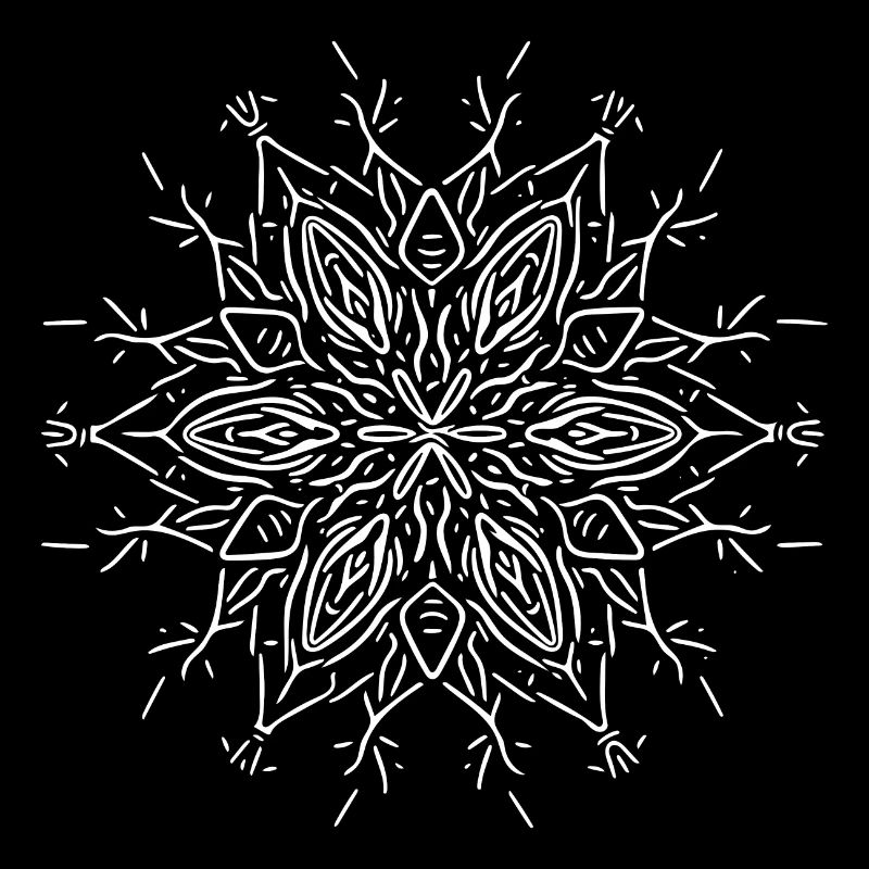 Mandala Flower Lines Shape Pattern