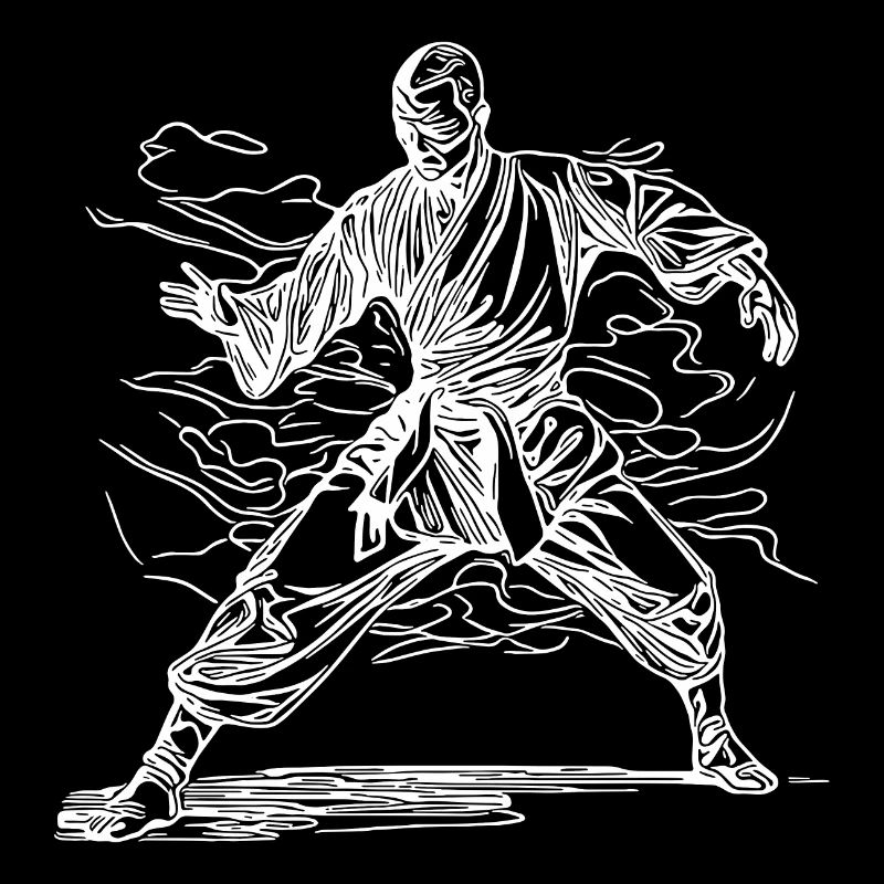 Karate Master Dojo Tattoo Style