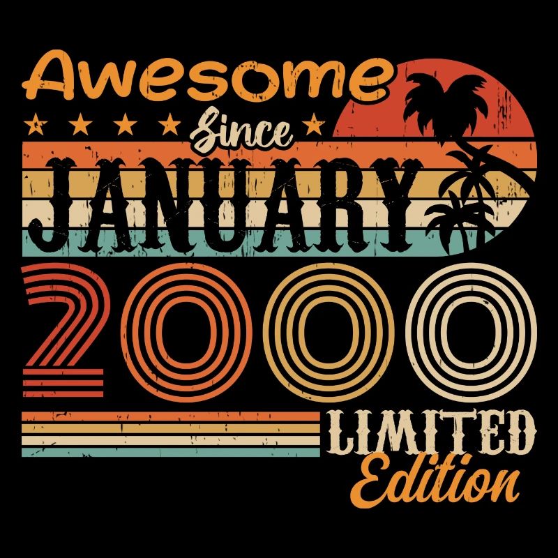 Geburtstagsgeschenk - geboren im Januar 2000