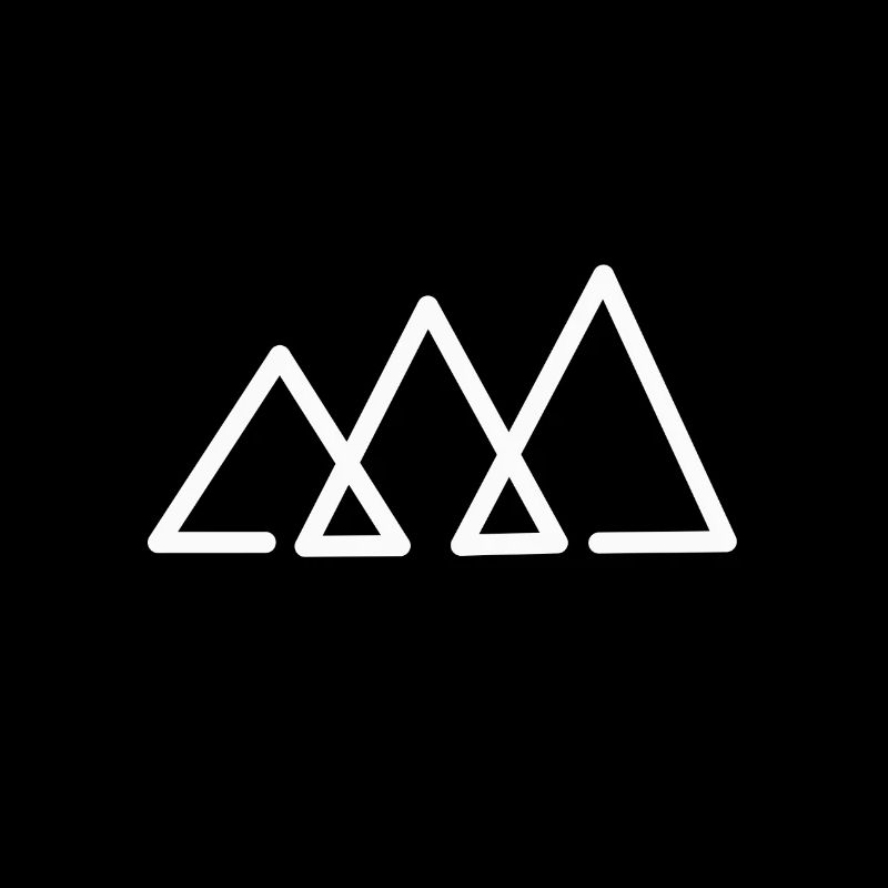 Minimal simple mountain icon